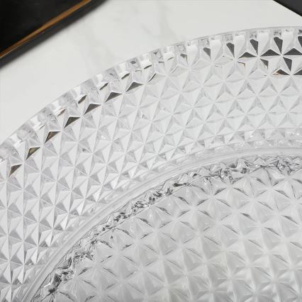 REA-U9670 - Umywalka nablatowa CRISTAL 35,5 cm szkło/przezroczyste