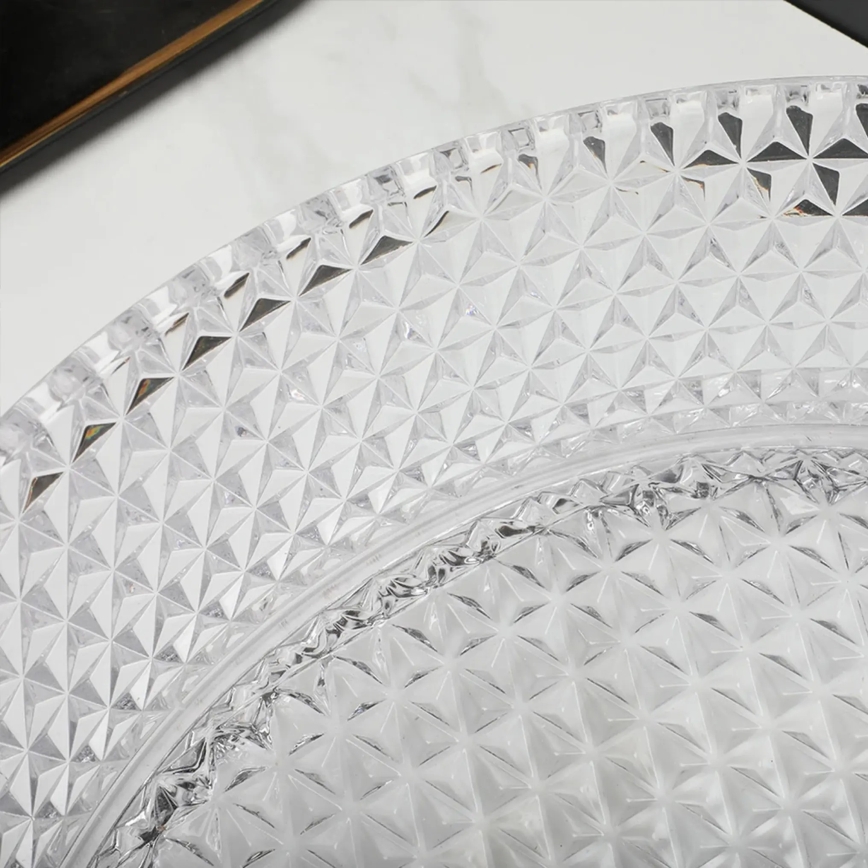 REA-U9670 - Umywalka nablatowa CRISTAL 35,5 cm szkło/przezroczyste