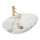 REA-U9685 - Umywalka nablatowa PAMELA 33x53 cm ceramika/dekor marmuru