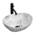 REA-U9908 - Umywalka nablatowa SOFIA 34,5x41 cm ceramika/imitacja kamienia