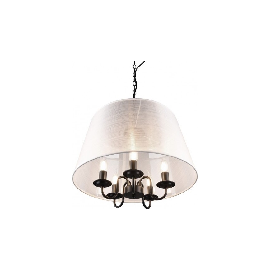 Reality - Lampa wisząca LED na łańcuchu CIMA 5xE14/40W/230V szara
