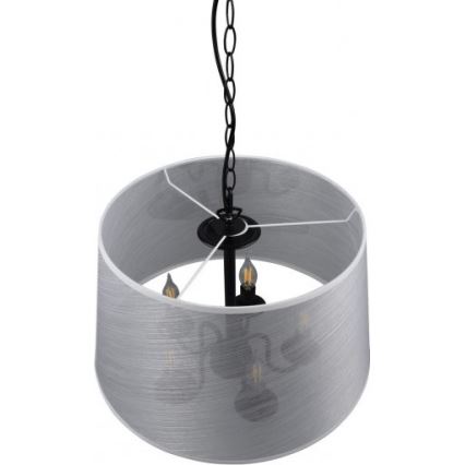 Reality - Lampa wisząca LED na łańcuchu CIMA 5xE14/40W/230V szara