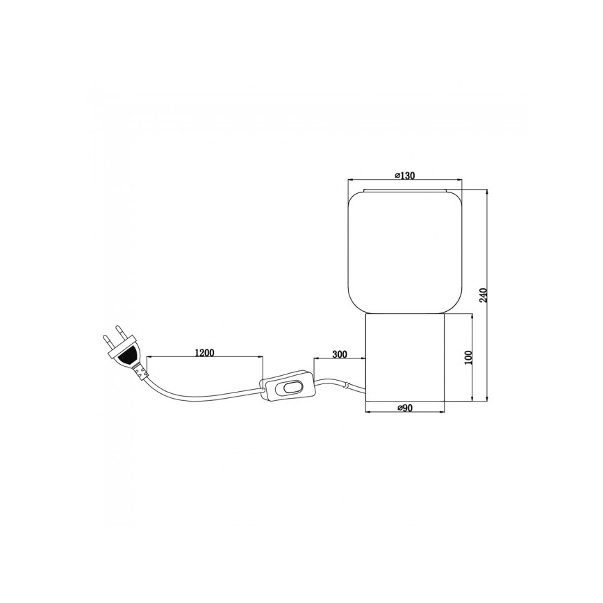 Reality - Lampa stołowa NICO 1xE27/40W/230V