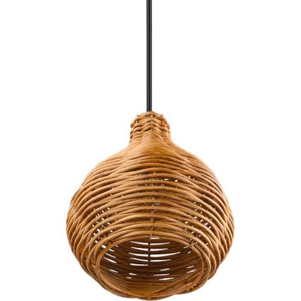Reality - Lampa wisząca na przewodzie SPROUT 1xE14/40W/230V brązowy/rattan