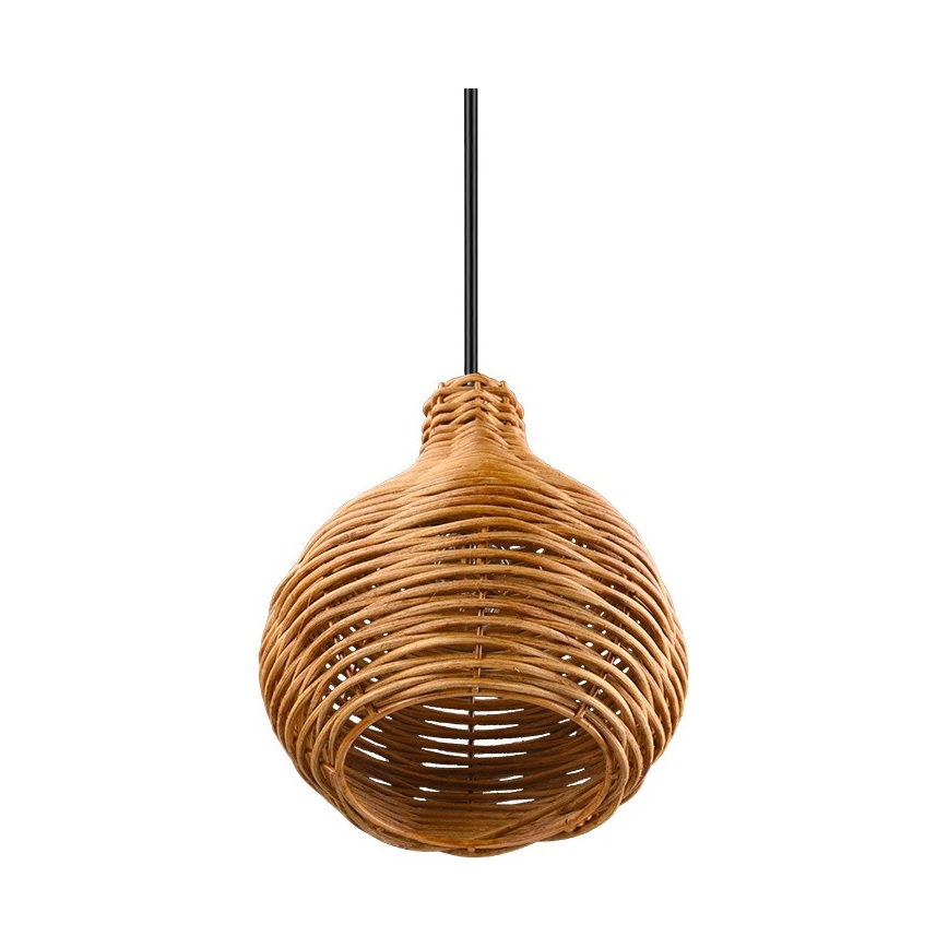 Reality - Lampa wisząca na przewodzie SPROUT 1xE14/40W/230V brązowy/rattan