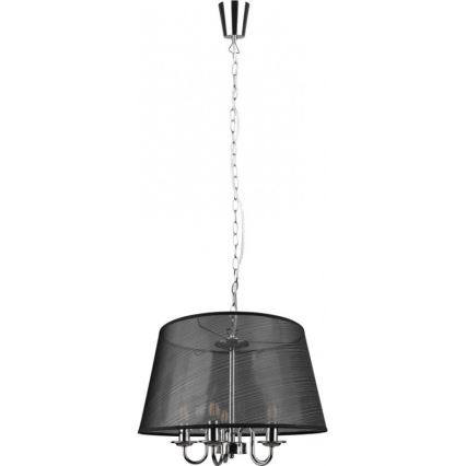 Reality - LED Żyrandol na łańcuchu CIMA 5xE14/40W/230V czarny