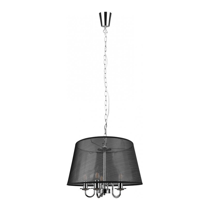 Reality - LED Żyrandol na łańcuchu CIMA 5xE14/40W/230V czarny