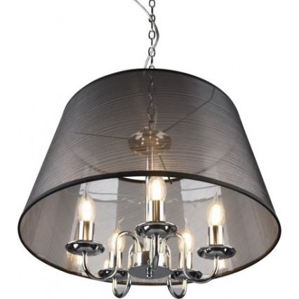Reality - LED Żyrandol na łańcuchu CIMA 5xE14/40W/230V czarny