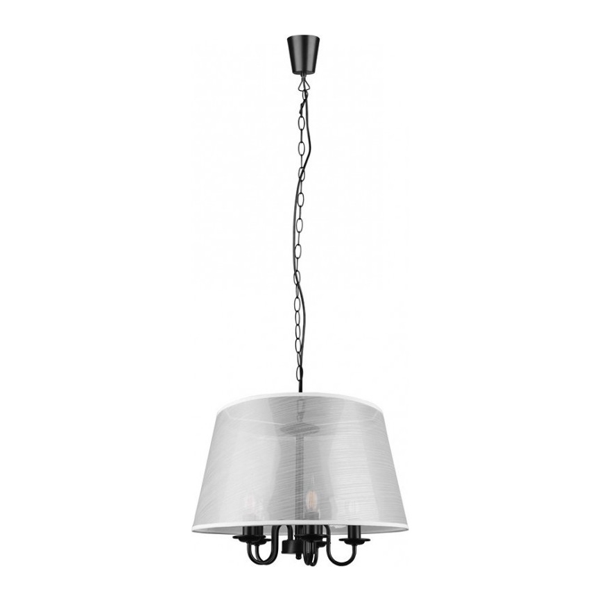 Reality - LED Żyrandol na łańcuchu CIMA 5xE14/40W/230V szary