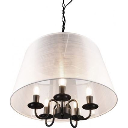 Reality - LED Żyrandol na łańcuchu CIMA 5xE14/40W/230V szary