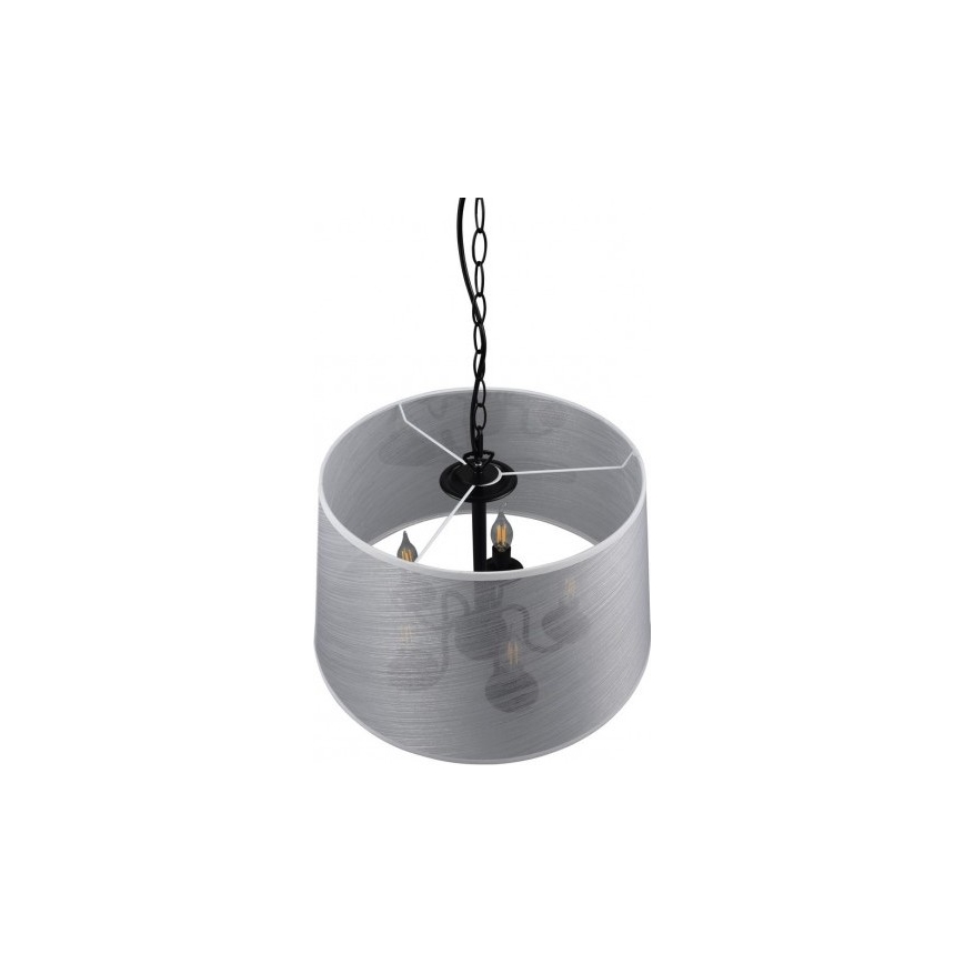 Reality - LED Żyrandol na łańcuchu CIMA 5xE14/40W/230V szary