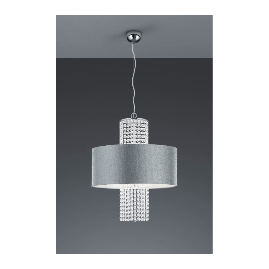 Reality - Żyrandol na lince KING 3xE14/28W/230V srebrny