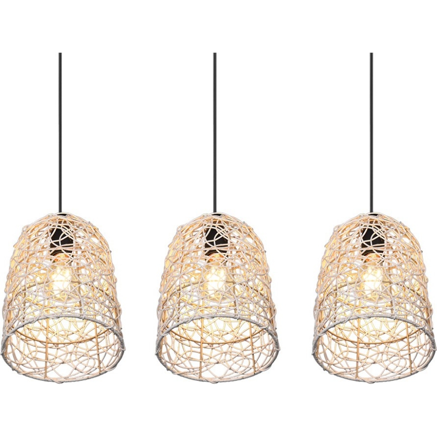 Reality - Żyrandol na lince LOVIS 3xE27/40W/230V czarny