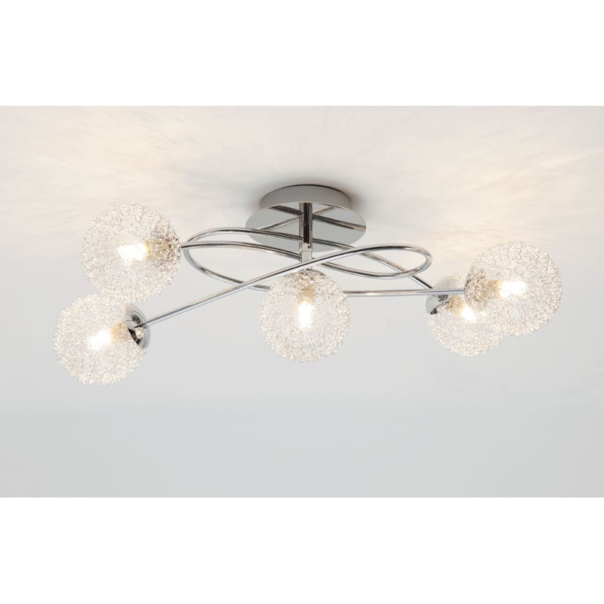 Reality - Żyrandol natynkowy WIRE 5xG9/28W/230V