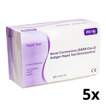 RealyTech - Szybki test antygenowy na COVID-19 wymazowy 5 szt.