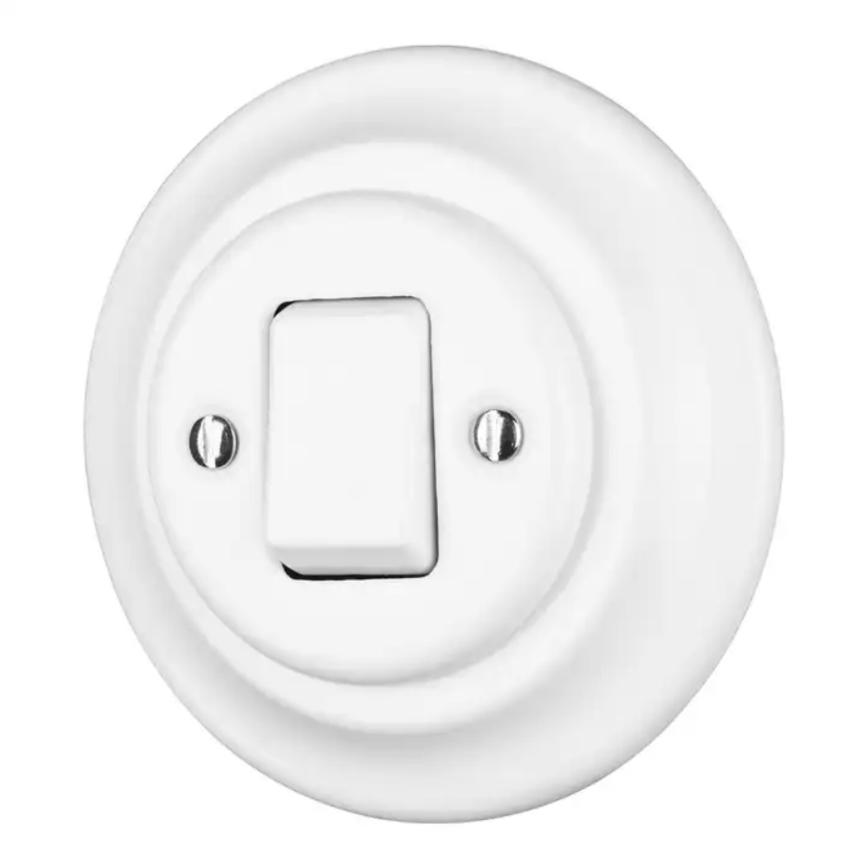 Reblig - Porcelanowa ramka w stylu retro, prosta, biała