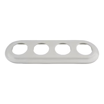 Reblig - Porcelanowa retro ramka na 4 zdjęcia, biała
