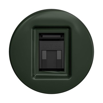 Reblig - Retro gniazdo danych bez ramki, zielone