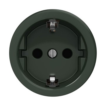 Reblig - Retro gniazdo domowe bez ramki SCHUKO 230V/16A zielone