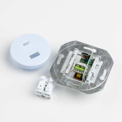 Reblig - Retro gniazdo USB A+C z ramką, niebieskie