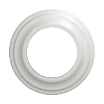 Reblig - retro, prosta, biała ramka ceramiczna