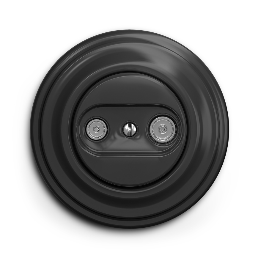 Reblig - Retro prosta ramka antracyt
