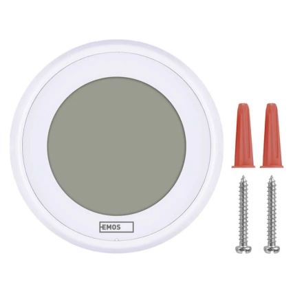 Ręczny termostat pokojowy 230 V/6 A, 2×AA, biały