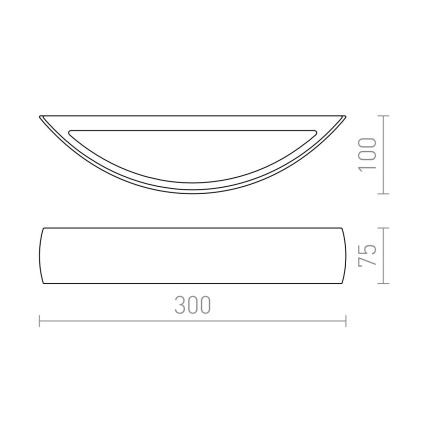 RED - Design Rendl - R10266 - Kinkiet CRESCENT R7s/80W/230V