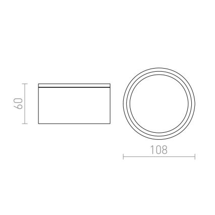 RED - Design Rendl - R10430 - Lampa zewnętrzna MERIDO 1xGX53/11W/230V IP54 anthracytowa