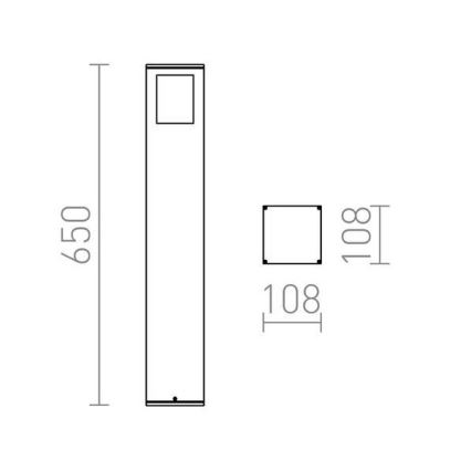 RED - Design Rendl - R10433 - Lampa zewnętrzna PONDER 1xE27/18W/230V IP44 czarna