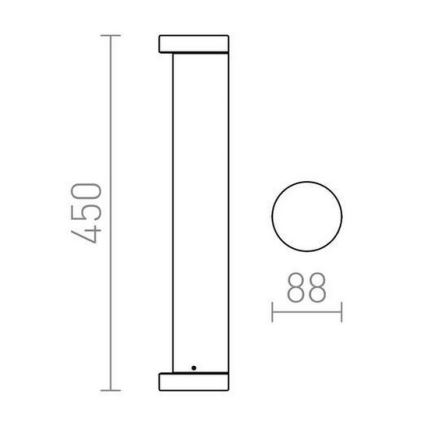 RED - Design Rendl - R11171 - LED Lampa zewnętrzna SONET LED/7W/230V IP54 antracyt