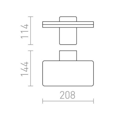 RED - Design Rendl-R11947- LED Kinkiet zewnętrzny RINA LED/12W/230V IP65