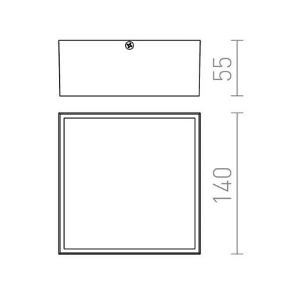 RED - Design Rendl- R11967 - LED Plafon zewnętrzny BONO LED/4W/230V IP54