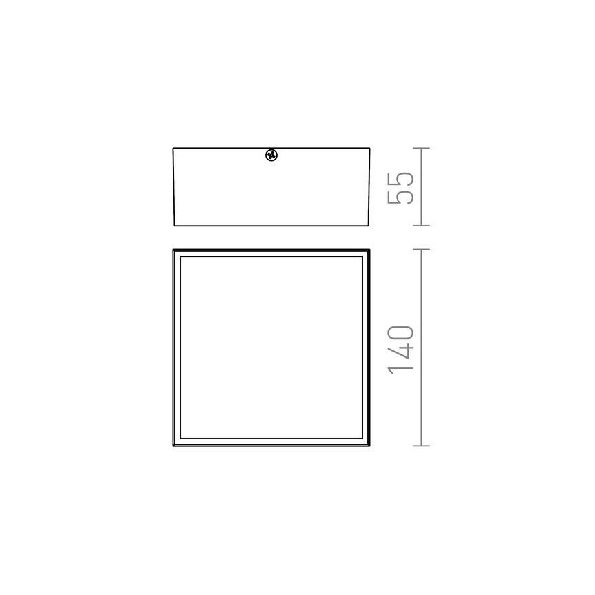 RED - Design Rendl- R11967 - LED Plafon zewnętrzny BONO LED/4W/230V IP54