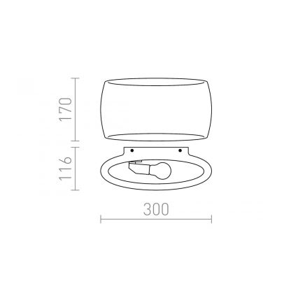 RED - Design Rendl - R12365 - Kinkiet VERITA 1xE27/33W/230V biały