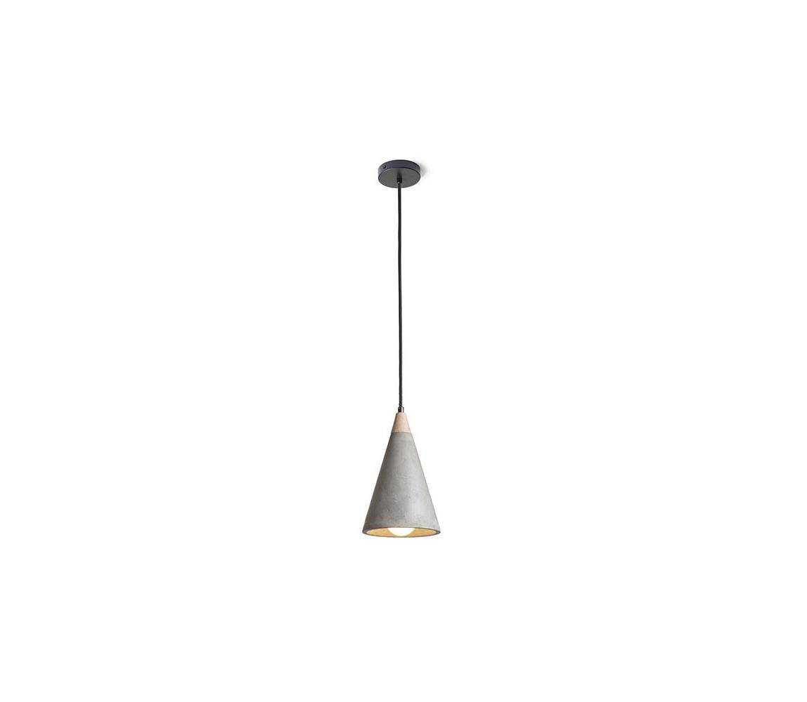 RED - Design - R12380 - Żyrandol na lince HEIDI 1xE27/28W/230V beton/drewno