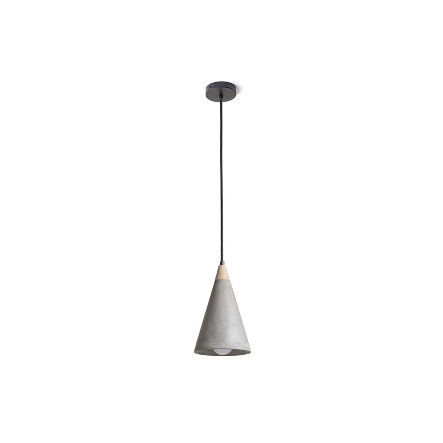 RED - Design Rendl - R12380 - Żyrandol na lince HEIDI 1xE27/28W/230V beton/drewno