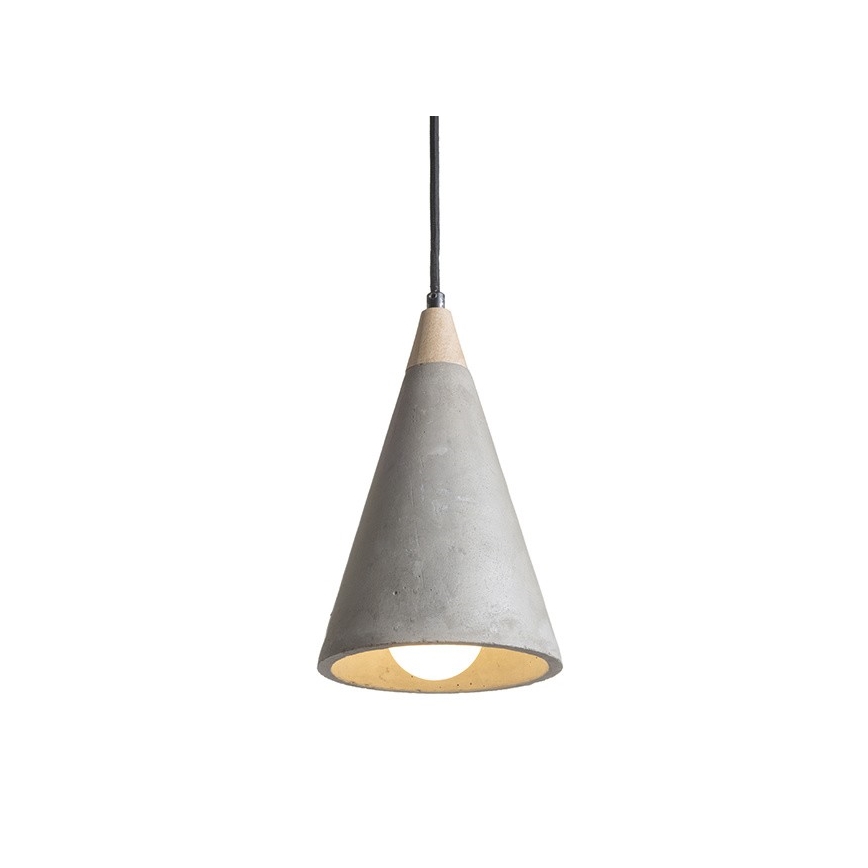 RED - Design Rendl - R12380 - Żyrandol na lince HEIDI 1xE27/28W/230V beton/drewno