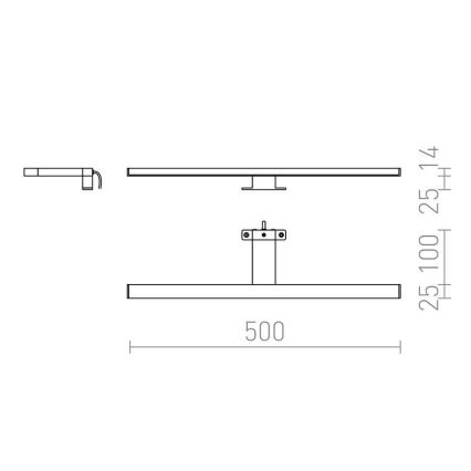 RED-Design Rendl-R12400- LED Oświetlenie lustra łazienkowego BALEA LED/7W/230V IP44