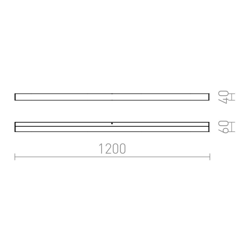 RED - Design Rendl - R12405 - Oświetlenie łazienkowe do lustra LEVIA LED/24W/230V IP44