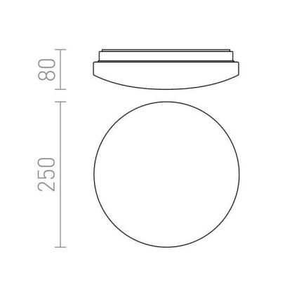 RED - Design Rendl - R12431 - LED Plafon SEMPRE LED/10W/230V