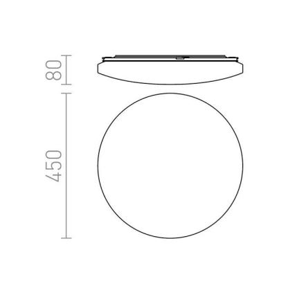 RED - Design Rendl - R12433 - LED Plafon SEMPRE LED/36W/230V okrągły