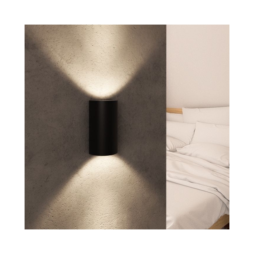 RED - Design Rendl - R12593 - LED Kinkiet DAFFY LED/6W/230V černá