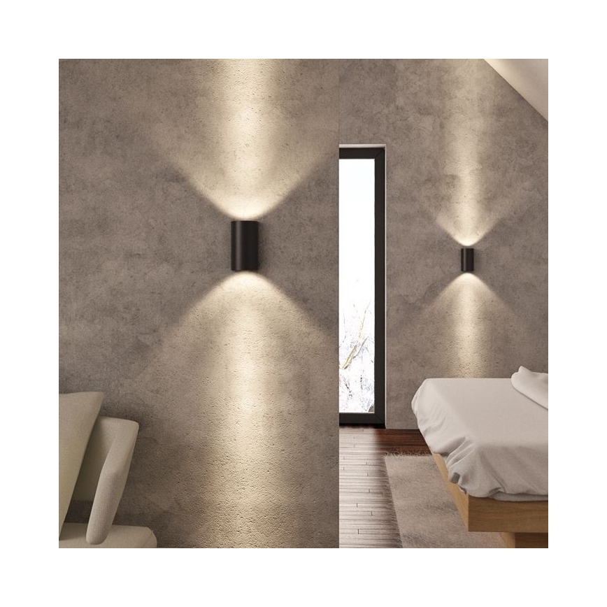 RED - Design Rendl - R12593 - LED Kinkiet DAFFY LED/6W/230V černá