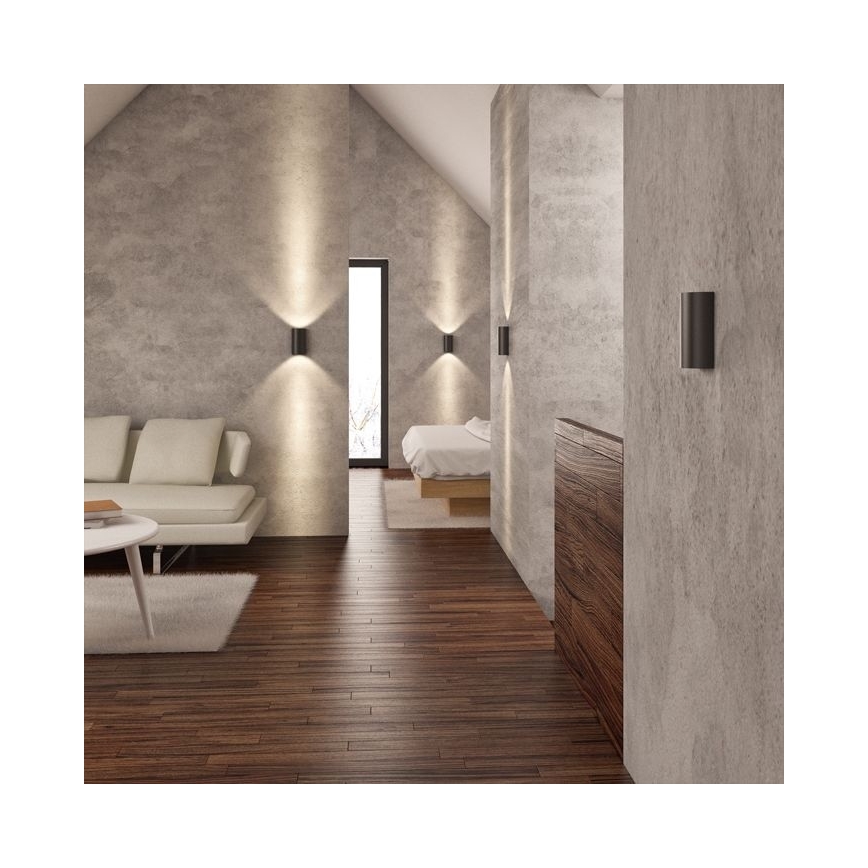 RED - Design Rendl - R12593 - LED Kinkiet DAFFY LED/6W/230V černá