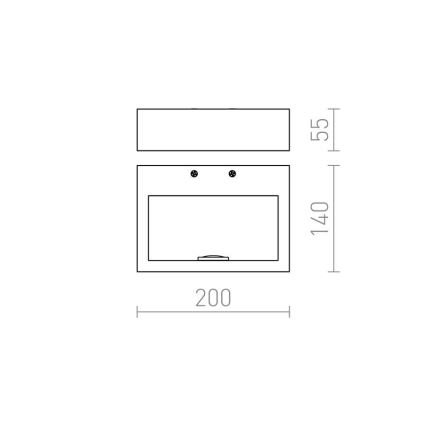 RED - Design Rendl - R12595 - LED Kinkiet NEMAN LED/10W/230V