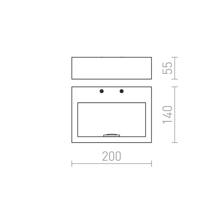 RED - Design Rendl - R12595 - LED Kinkiet NEMAN LED/10W/230V