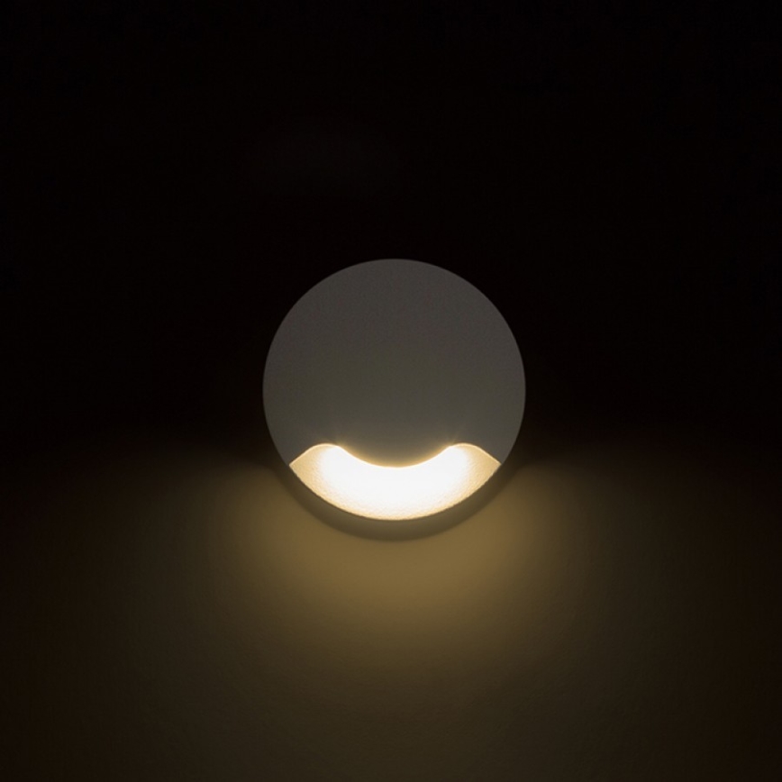 RED - Design Rendl - R12615 - LED zewnętrzna oprawa orientacyjna wbudowana KICK LED/1W/230V IP54