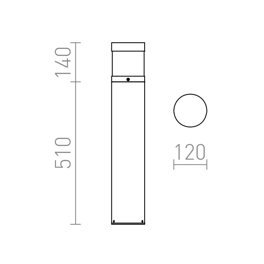 RED - Design Rendl - R12626 - LED Lampa zewnętrzna ABAX LED/15W/230V IP54 antracytowa