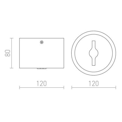 RED-Design Rendl-R12633-LED Ściemnialne oświetlenie punktowe KELLY LED/15W/230V biały